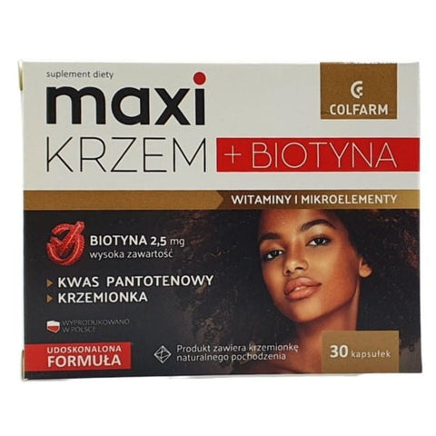 Maxi Silicon + Biotin 30 capsules COLFARM healthy hair