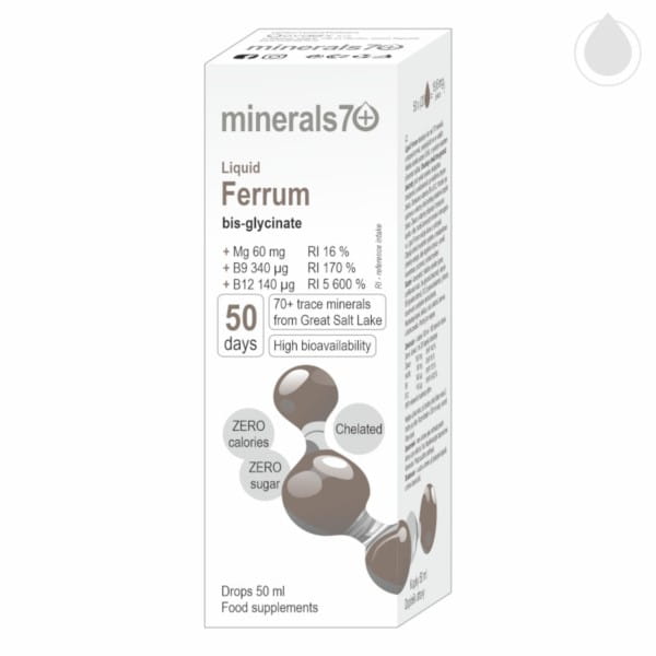 Ferrum liquid drops 50 ml Iron MINERALS7 +