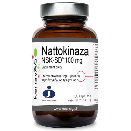Nattokinase-Kapseln von Japan Bio Science Laboratory, fermentierte Sojabohnen, 100 mg, 30 Kapseln, für Herzgesundheit