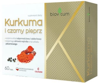 Biovitum turmeric and black pepper 60 capsules COLFARM
