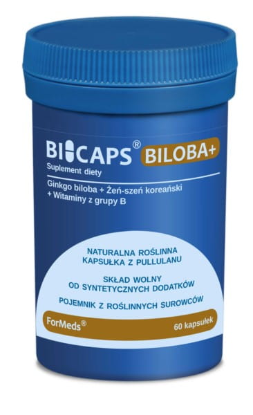 Bicaps biloba + 60 capsulas FORMEDS sistema nervioso