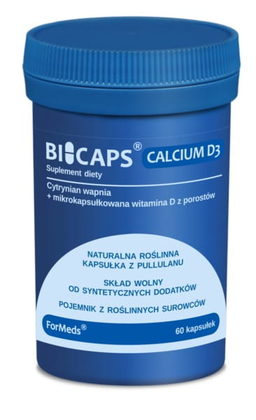 Bicaps calcium D3 60 gélules minéraux FORMEDS