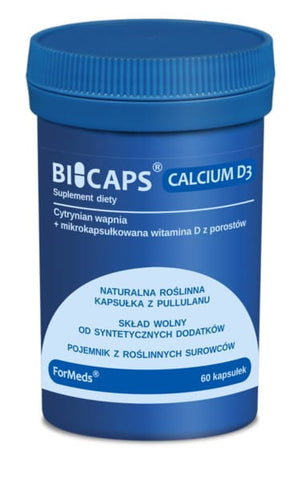 Bicaps Calcium D3 60 Kapsel Mineralien FORMEDS