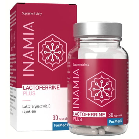 Inamia Lactoferrin + vitamín E a zinok 30 kapsúl FORMEDS