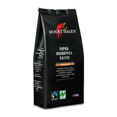 Gemahlener Kaffee Arabica geröstet Papua Fair Trade BIO 500 g - MOUNT HAGEN