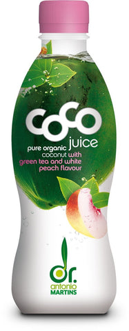 Kokoswasser mit grünem Tee, Pfirsichgeschmack BIO 330 ml - COCO (DR. MARTINS)