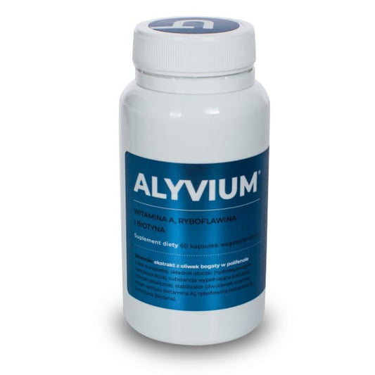 Alyvium 60 Kapseln von VISANTO zur Linderung von Psoriasis-Symptomen, Packung mit 60 Kapseln, natürliche Hautpflege.