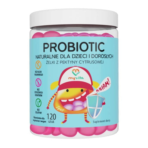 Natural Probiotic Gums 120 MYVITA Gut