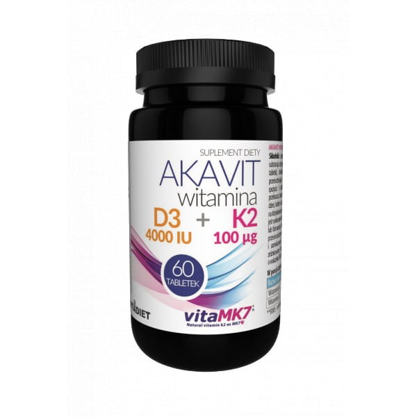 Akavit Vitamina D3 4000 K2 100 60 comprimidos VITADIET