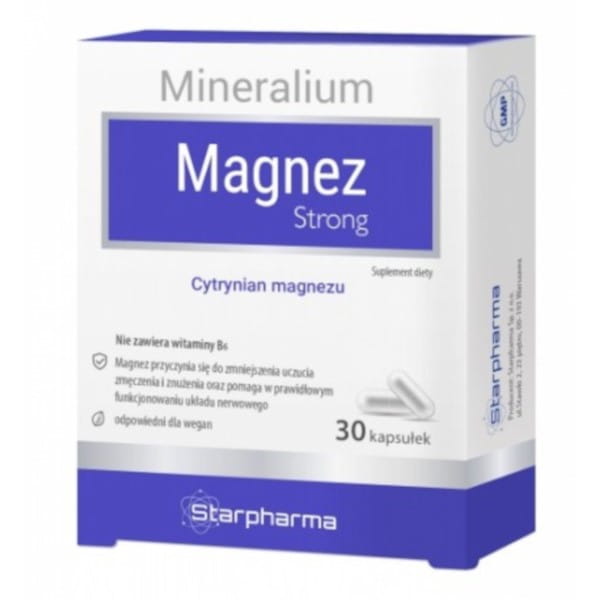 Mineralium Magnesium strong 30 caps. STARPHARMA citrate