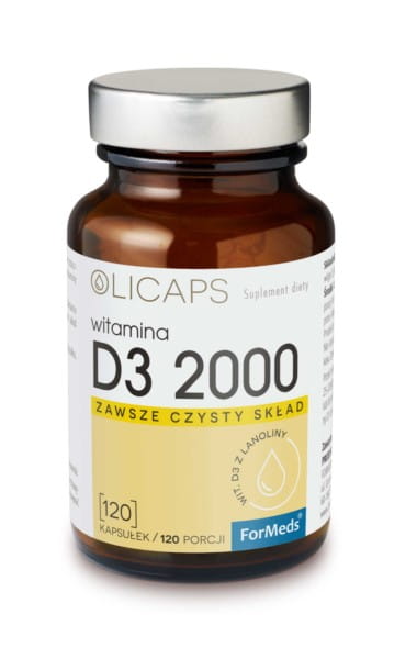 Olicaps Vitamín D3 2000 120 kapsúl FORMEDS Resistance