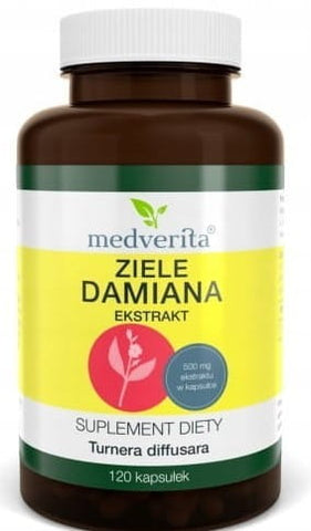 Damiana herb 120 capsules MEDVERITA