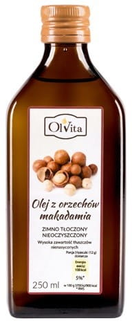 Aceite de macadamia prensado en frío 250 ml OLVITA