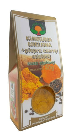 Turmeric ground with black pepper 50g NATURE WELCOME