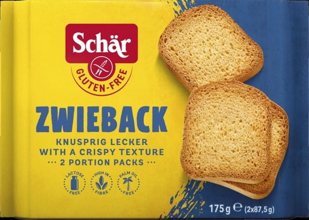 Zwieback - biscottes bezgl. 175 g SCHÄR
