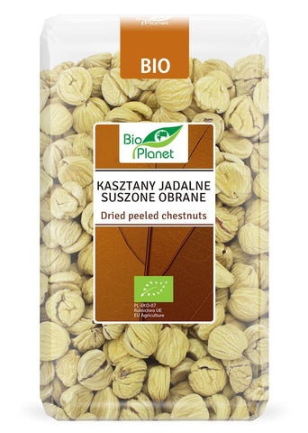 Edible dried chestnuts, peeled BIO 1 kg - BIO PLANET