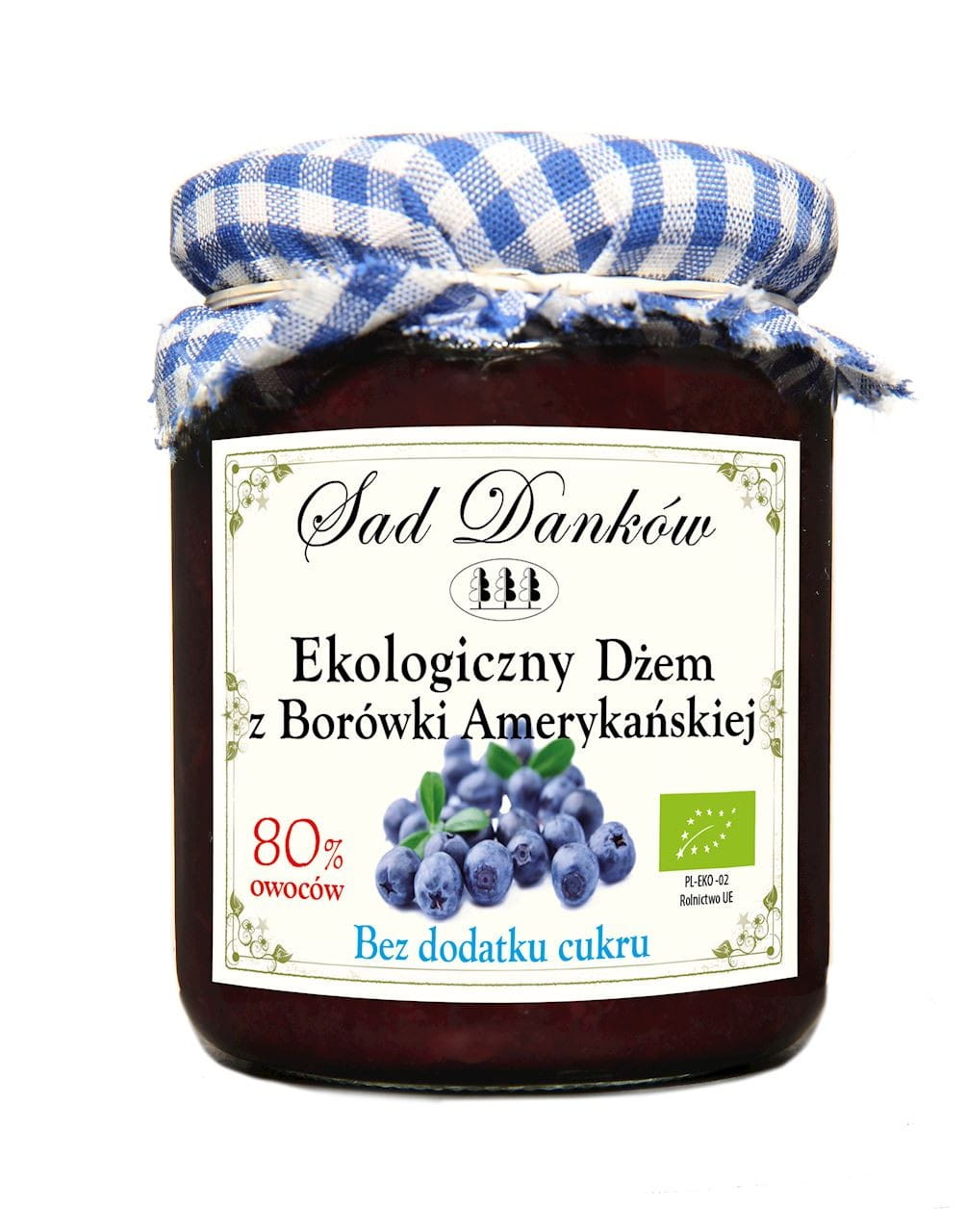 American blueberry 80% ORGANIC 260 g - SAD DANKÓW