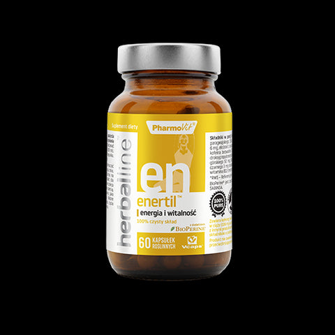 C�psulas para energ�a y vitalidad (enertil) sin gluten 60 piezas (3024 g) - PHARMOVIT HERBALLINE