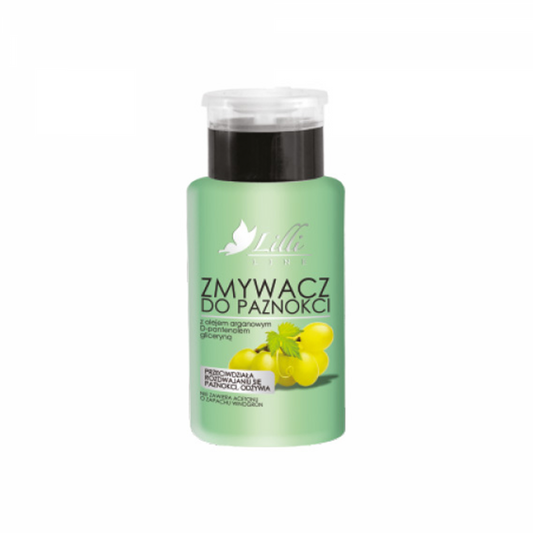 Grüner Nagellackentferner Pump von EURUS, 150 ml Flasche, entfernt Nagellack effizient und schonend.