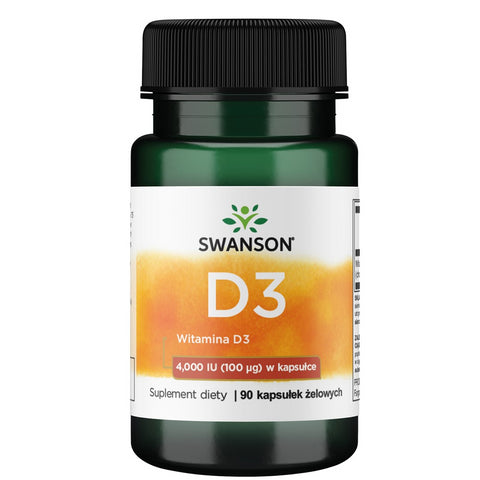 Vitamín D3 4000iu 90 kapsúl 100mcg - SWANSON