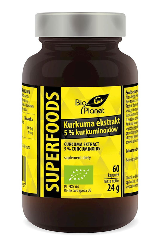 KURKUMA-EXTRAKT BIO 60 KAPSELN (420 mg) - BIO PLANET - Biogo.de