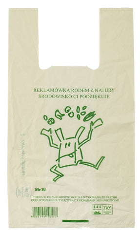 COMPOSTABLE AND BIODEGRADABLE ADVERTISEMENT WITH CORN STARCH 1 pc. (50 cm x 27 cm) - BIODEGRADABLE