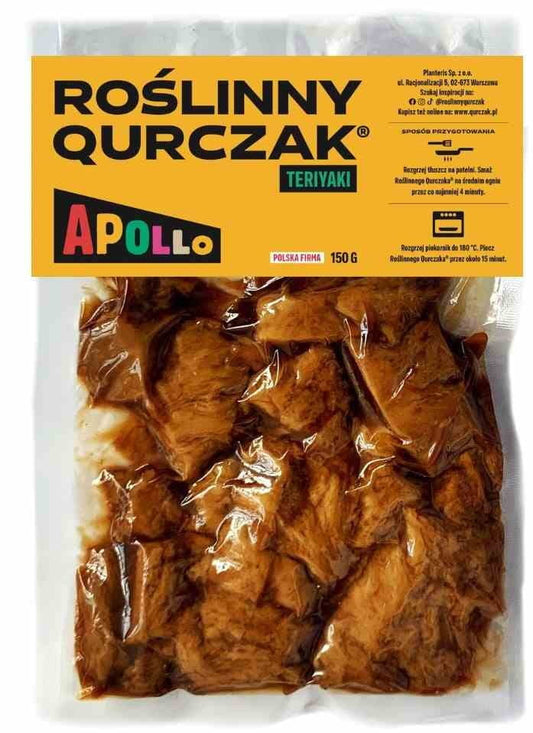 QURCZAK Apollo Gemüse Qurczak® Teriyaki, 150g, verzehrfertiges Hähnchenfleisch mit Teriyaki-Geschmack in Packung