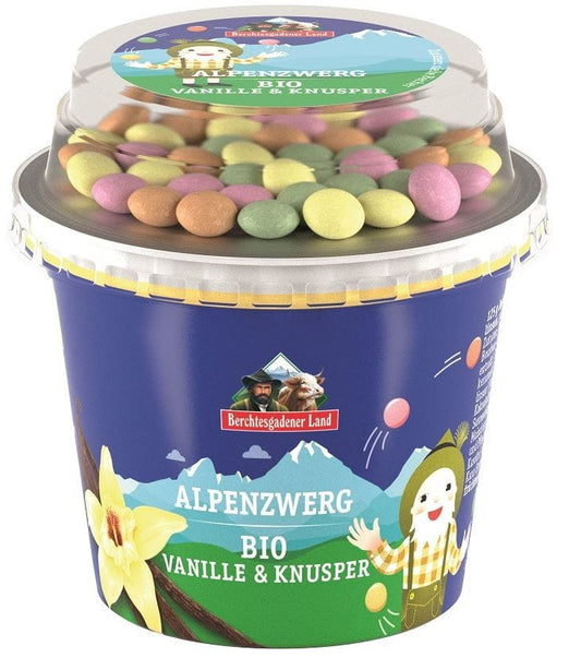 VANILLE JOGHURT MIT SCHOKOLADE TROPFEN BIO 137 g - BERCHTESGADENER LAND - Biogo.de