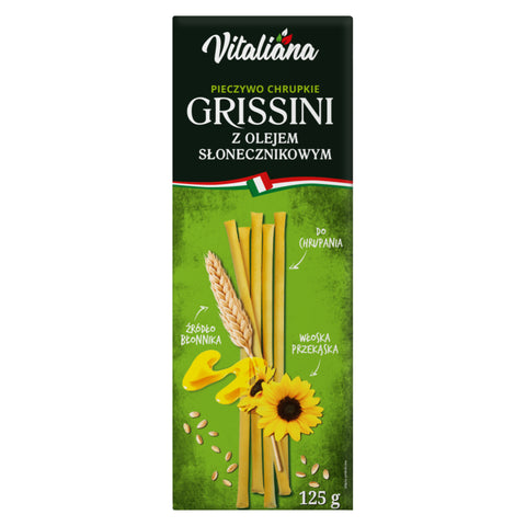 Grissini fingers with sunflower oil 125 g NaturAvena