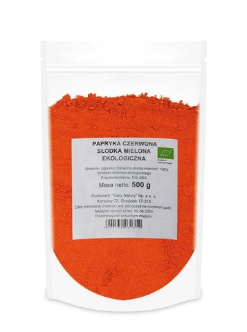 RED PEPPERS GROUND ORGANIC 500 g - HORECA (GIFTS OF NATURE)
