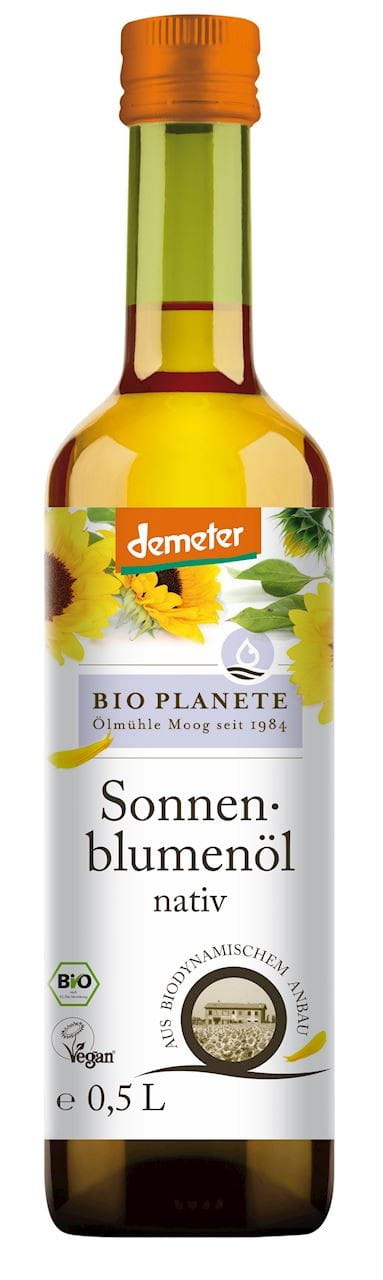 HUILE DE TOURNESOL PRESSEE A FROID DEMETER BIO 500 ml - BIO PLANETE