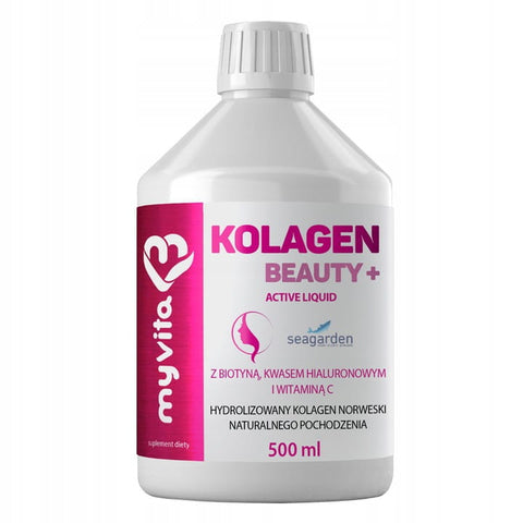 Kolagén Beauty + Active Liquid v 500 ml tekutiny MYVITA