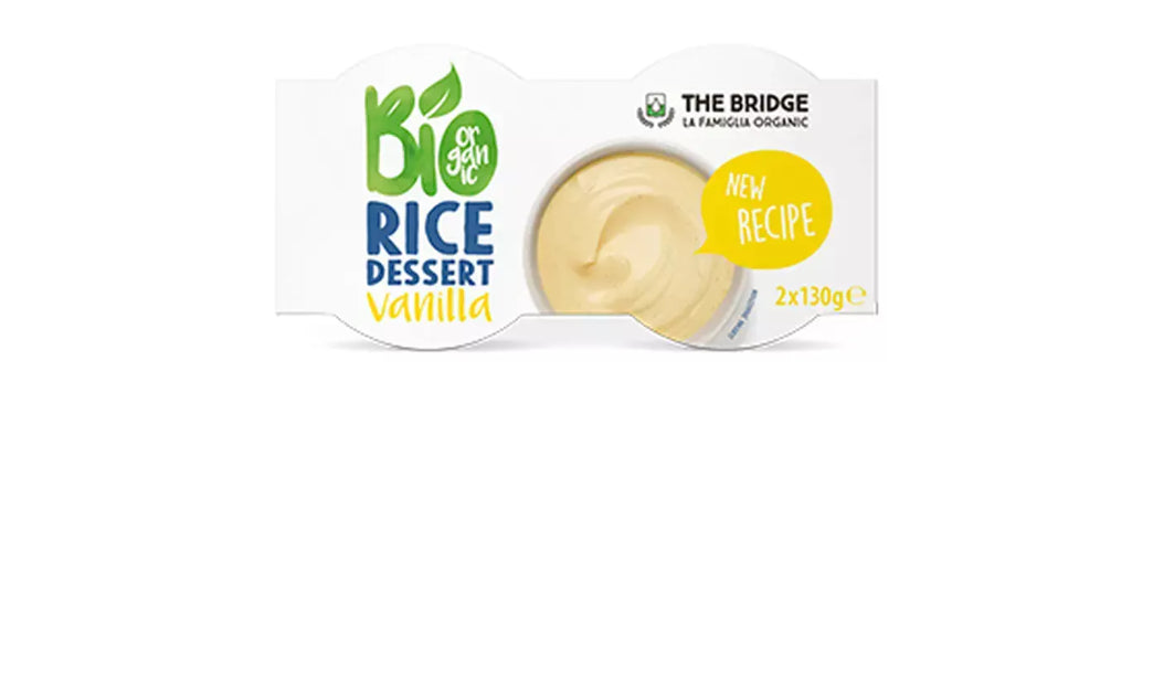 Dezert s ryžou a vanilkou, bezlepkový 2x130g EKO THE BRIDGE