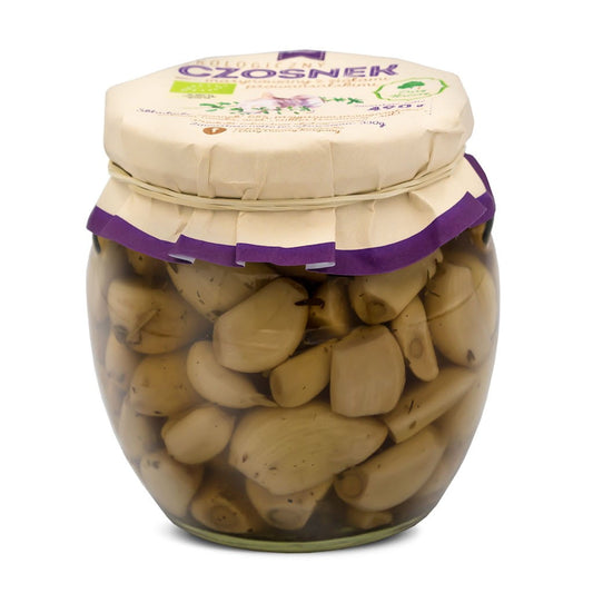 Marinierter Knoblauch mit Kräutern der Provence BIO 490 g - GESCHENKE DER NATUR