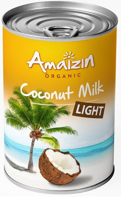 Leichtes Kokosgetränk - Kokosmilch (9% Fett) BIO 400 ml - AMAIZIN