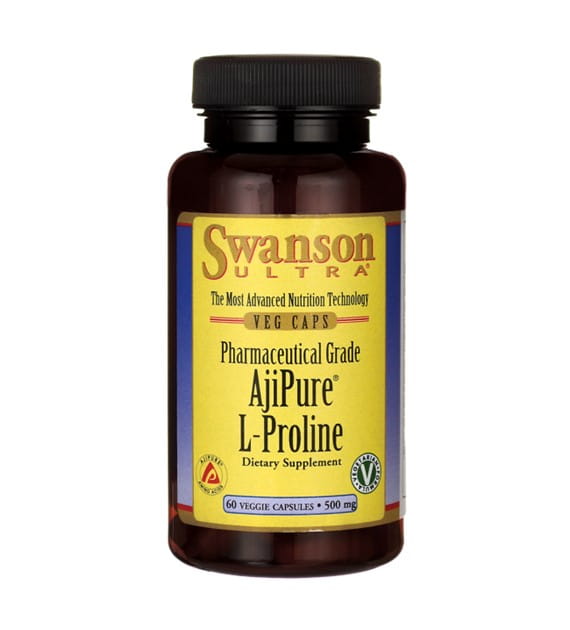 Ajipure L - Prolin 500 mg Aminosäuren 60 SWANSON-Kapseln Hover Image