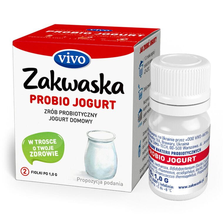 Hausgemachter Joghurt proBIO Joghurt lebende Bakterienkulturen Probiotische Packung 2 x 1g QUELLE VIVO