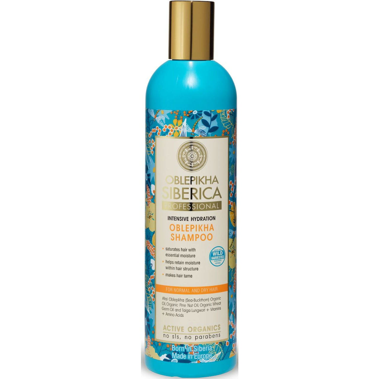 Shampoo für normales und trockenes Haar mit intensiver Feuchtigkeitsversorgung 400 ml - OBLEPIKHA Siberica