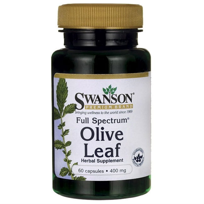 Olivenbaumblätter FS Olive Leaf 400 mg 60 Kapseln von SWANSON