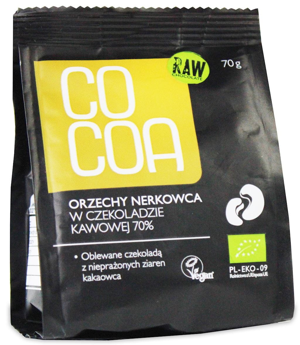 Cashewnüsse in Kaffeeschokolade BIO 70 g - KAKAO