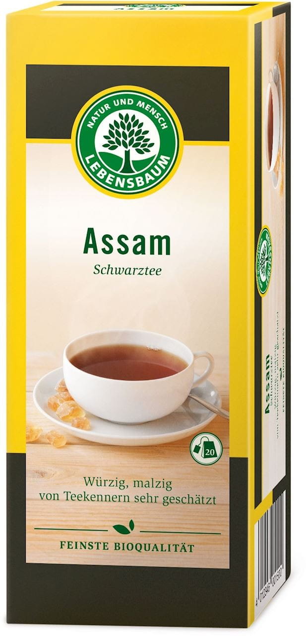 Assam Schwarztee im Teebeutel BIO (20 x 2 g) - LEBENSBAUM