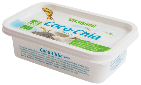 Kokosmargarine mit Chia BIO 250 g - VITAQUELL
