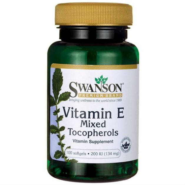 Vitamin E 200iu eine Mischung aus Tocopherolen Vitamin E gemischte Tocopherole 100 Kapseln SWANSON