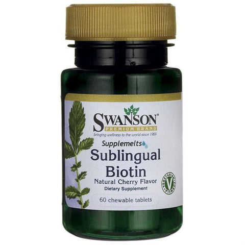 Biotin 2500 mcg sublingual bioTIN 60 SWANSON Lutschtabletten