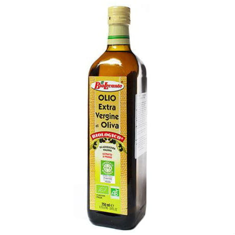 Natives Olivenöl extra BIO von BIO LEVANTE in 750 ml Flasche, kaltgepresst und biologisch, flüssiges Olivenöl in dunkler Flasche