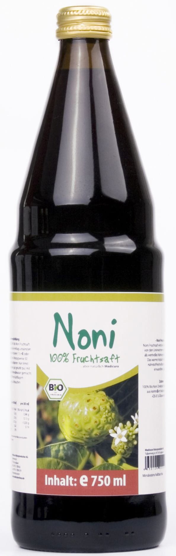Noni-Fruchtsaft BIO 750 ml - MEDICURA Hauptbild