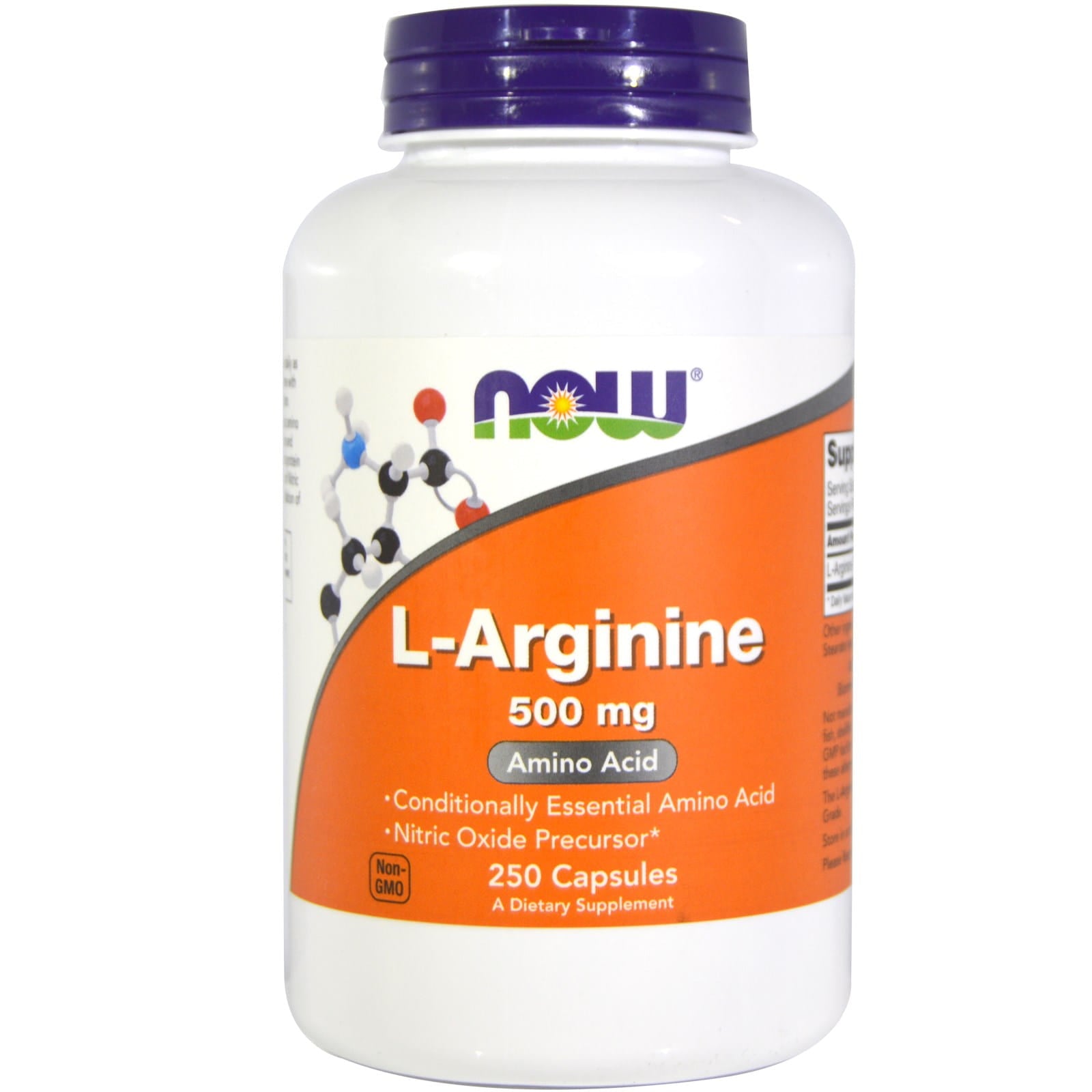 - Arginin L - Arginin 500 mg 250 Kapseln NOW FOODS