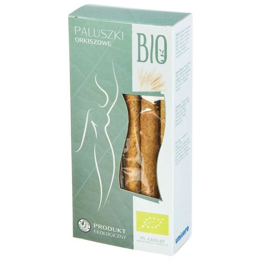 Bio Dinkel Sticks von STEMA, knusprige glutenfreie Snacks aus Dinkel, in 120 g Packung.