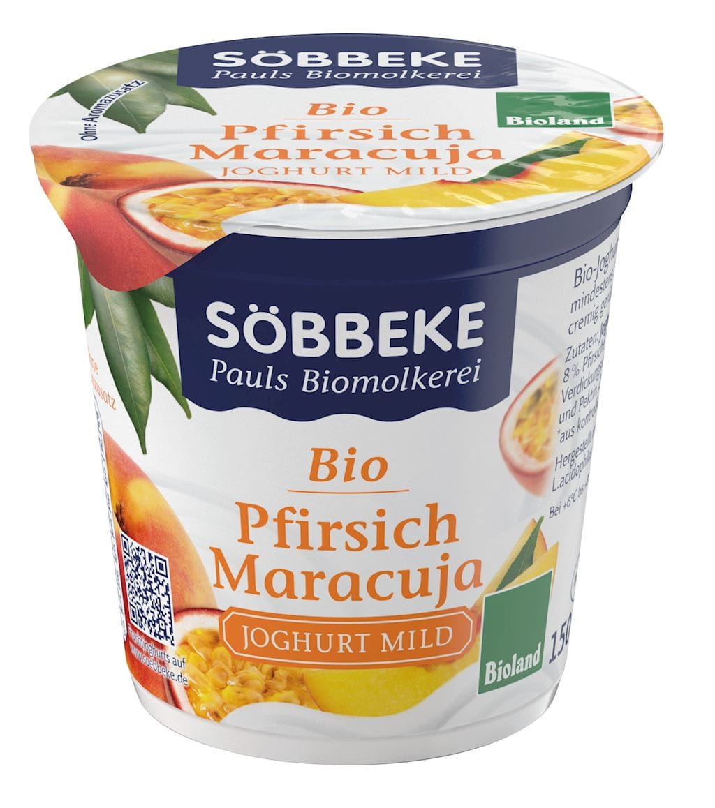 Pfirsich-Maracuja-Joghurt BIO 150 g - SOBBEKE