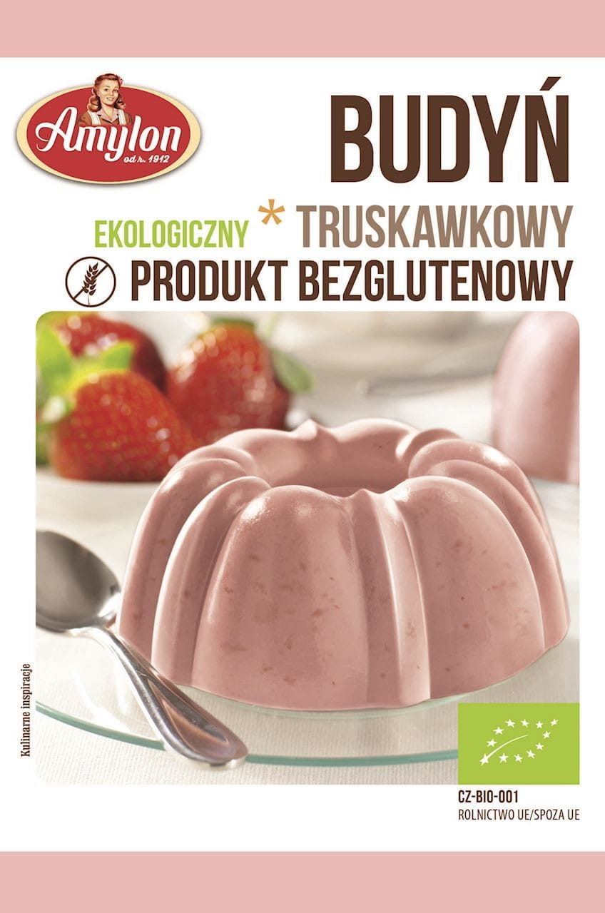 Erdbeerpudding (glutenfrei) BIO 40g - AMYLON